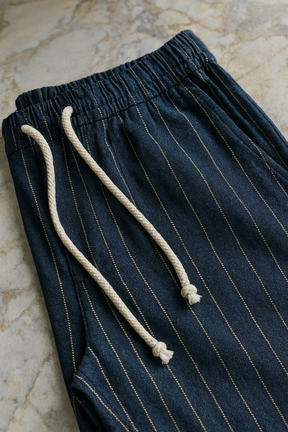 Calça Linho Listrada U03 - UOMO