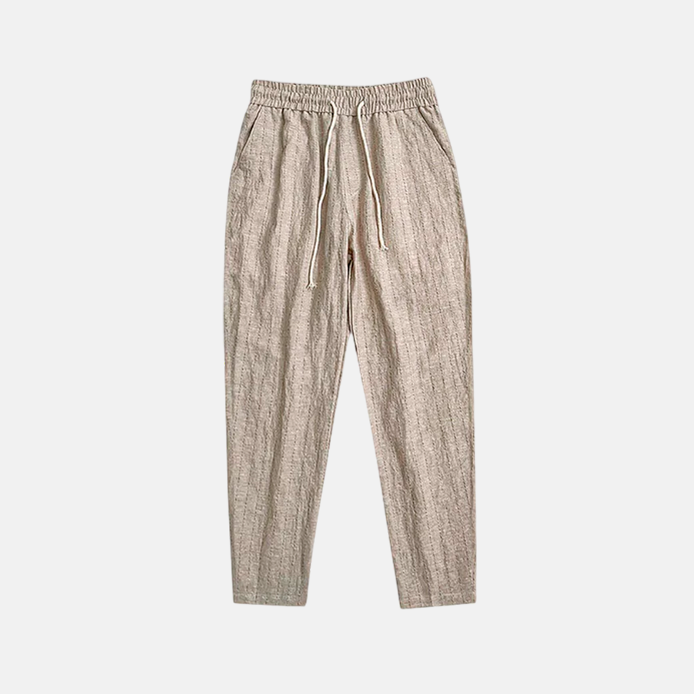 Calça Linho Listrada U03 - UOMO