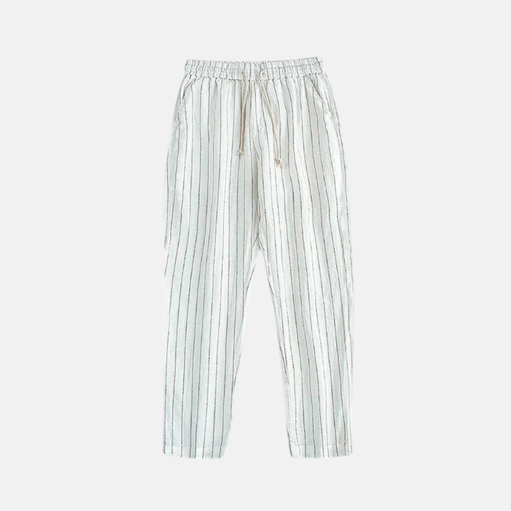 Calça Linho Listrada U03 - UOMO