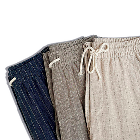 Calça Linho Listrada U03 - UOMO