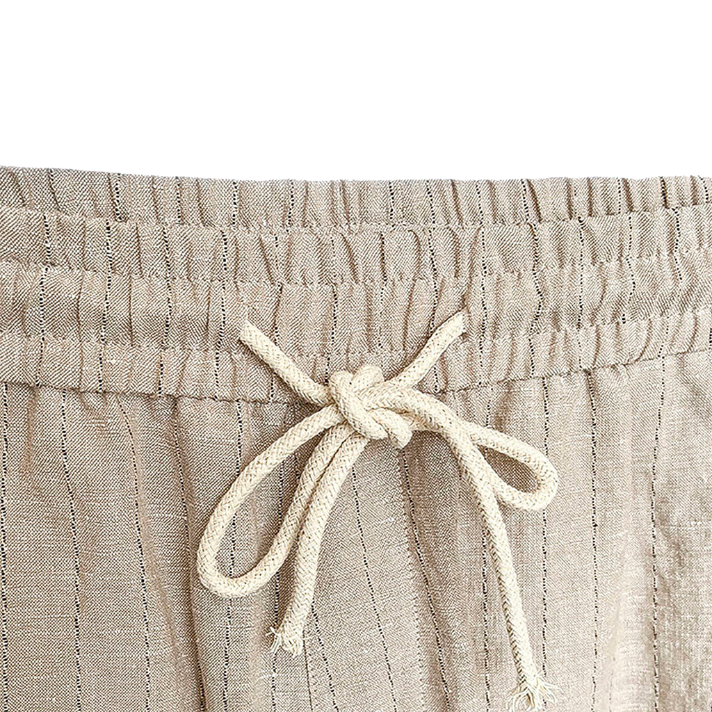 Calça Linho Listrada U03 - UOMO