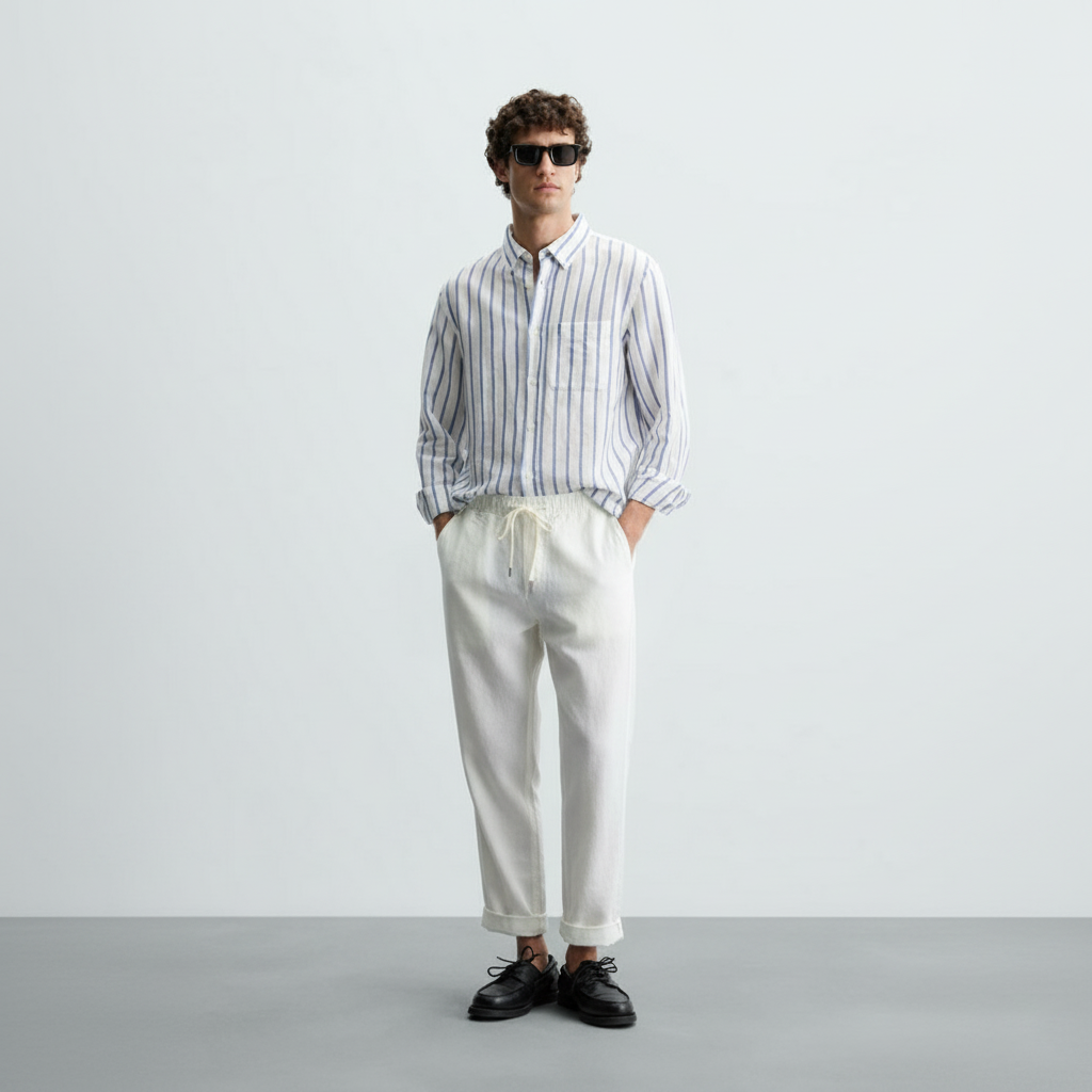 Calça Linho Masculina U04 - UOMO