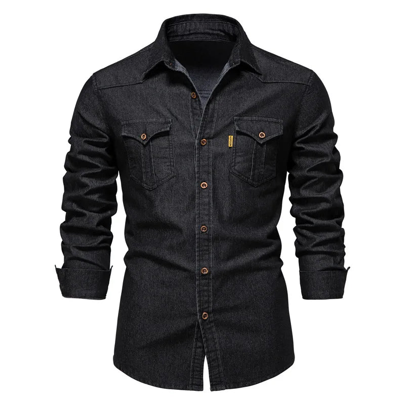 Camisa Casual Denim – UOMO