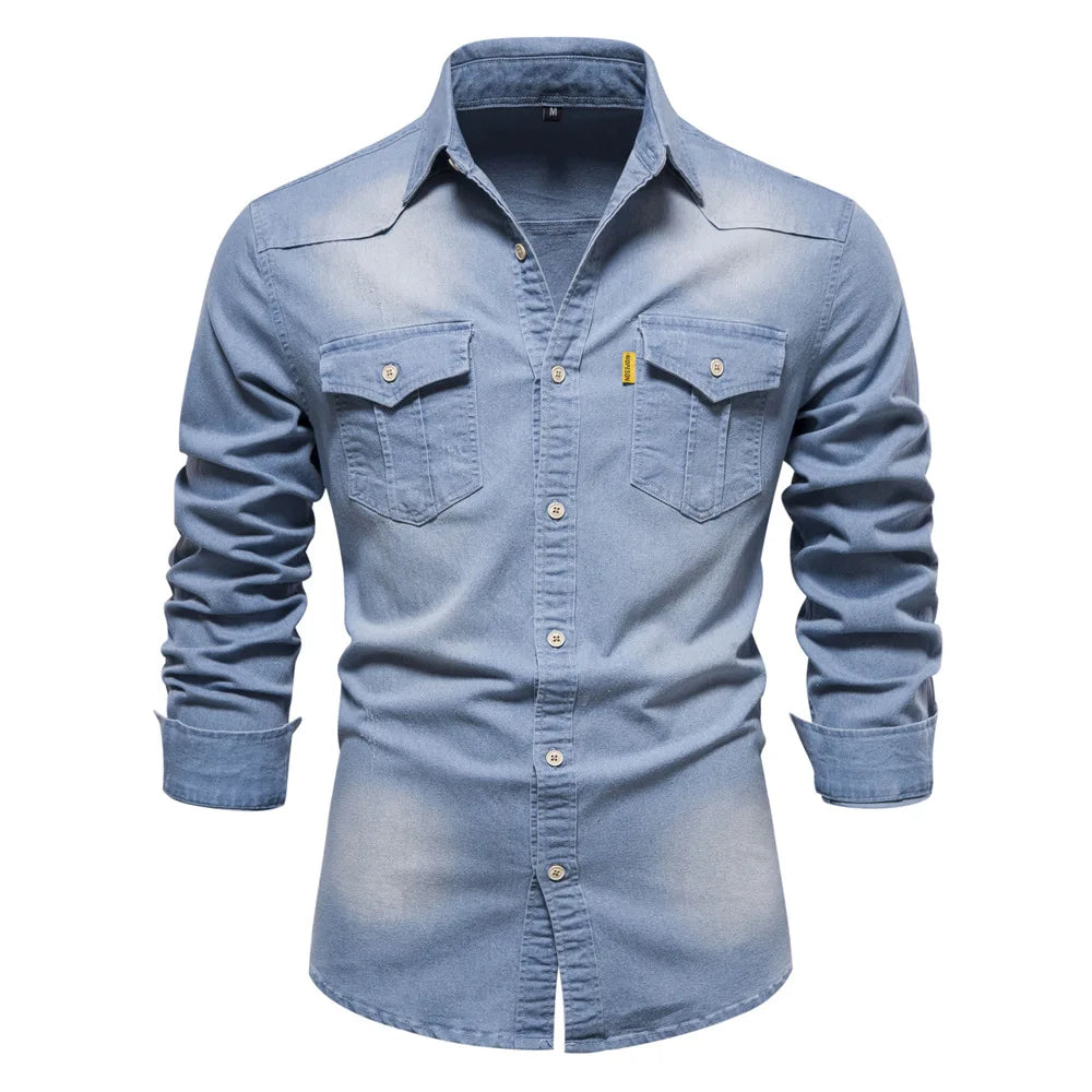 Camisa Casual Denim – UOMO
