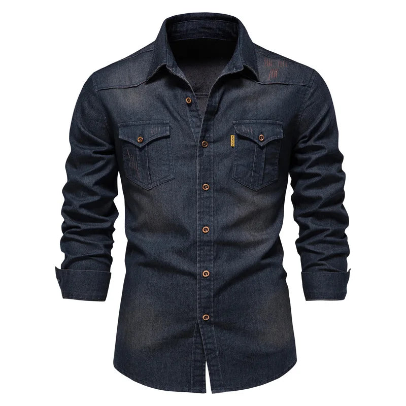 Camisa Casual Denim – UOMO